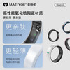 MATEYOU AI Smart Ring Sleep Apnea Monitoring Preliminary Screening Sleep Monitoring Exercise Heart Rate Blood Oxygen Pressure Monitoring Caring for Relatives and Friends Wearing Ring Matte White Porcelain No. 12