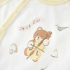 Tongtai (TONGTAI) baby jumpsuit spring and autumn pure cotton baby clothes newborn romper breathable pajamas yellow 80cm