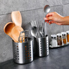 Jianjiayiju stainless steel chopstick barrel draining tableware cage kitchen spoon chopsticks cutlery storage tube storage rack chopstick cage bamboo skewer straw bucket small size