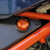 Litian is suitable for 24 models of KTM DUKE390 modified auxiliary water tank cover, new 390 duke oil pump cover, water tank mouth cover, auxiliary water tank cover, orange
