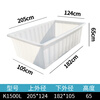 Thickened tendon plastic PE water tank tank aquaculture textile push cart storage nylon turnover box plastic basket 2200L 223*132*104cm