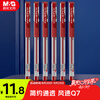 M&G Stationery Q7 cap-pull gel pen student 0.5 red pen signature pen bullet pen office supplies red 12 pieces/box Teacher's Day gift