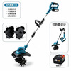 Powerful farmland king household lithium battery micro tillage machine electric foldable rotary tiller small electric excavator G micro tillage machine ten batteries one charge one charge