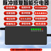 JD Logistics Electric motorcycle tricycle lead-acid battery charger optional 72V60V48V pulse repair full self-stop T-type prefix battery charger 60V20Ah full self-stop charging flash, full stop flashing
