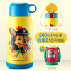 The Paw Patrol team has made great contributions, children's thermos cup, anti-fall kindergarten cup with straw, dual-purpose primary school student cup, 316 stainless steel thermos kettle 580ml Archi Yellow