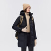 BOSIDENG Down Jacket Goose Down Women's Medium Long Hooded High-end Outdoor Thick New National Standard 90 Down Shopping Mall Same Style Jacket Black Navy 5295 S 160/84A