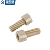 Guwanji PEEK high temperature resistant acid and alkali resistant insulating resin high strength plastic cylindrical head hexagonal screws cup head bolts M3x16 2 pieces