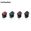 TaoTimeClub KCD7 oval switch 2 pins 2 levels 3 pins 3 levels electric kettle boat type power switch boat type switch KCD7 oval 2 pins 2 levels red without light (2 pcs) no specifications