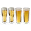 ZWILLING double-layer glass beer mug set 4-piece 396-453ml home party