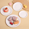 Bao Lanrui disposable paper plate painting paper plate diy painting handmade plate kindergarten creative graffiti plate cake fruit plate paper plate 6 inches about 15cm 100 pieces