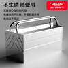 Delixi stainless steel tool box household multi-functional hardware three-layer folding car-mounted iron sheet industrial-grade storage box with keyhole large/single-layer thickened stainless steel tool box