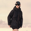 Govan style shell 4.0 five-point luxury outdoor goose down jacket Yang Mi's same style women's short down jacket black L
