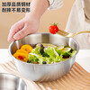 Zhenchuju 304 stainless steel basins, salad basins and basins, enlarged and thickened spice basins, vegetable basins, rice basins, soup bowls, three-piece set and basins, large, medium and small, 3 pieces