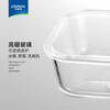 Leweishi high boron glass lunch box, microwaveable lunch box, lunch box, refrigerator lunch box, Lexian integrated lid, 1040ml, large size