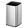 EKO lidless trash can 12L sand steel commercial stainless steel large property office hotel kitchen bathroom EK9084