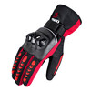 TDGO motorcycle riding gloves autumn and winter waterproof, warm and anti-fall touch screen motorcycle gloves for men, autumn and winter velvet thickened style - red - touch screen XL (suitable for palm width 10-12CM)