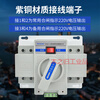 Dual power automatic transfer switch single-phase 220V 63A backup power manual transfer switch 10A 2P 10A 2P