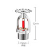 Fire sprinkler head 68 degrees DN15 downward spray ZSTX15-68 Vertical glass ball sprinkler fire equipment 4 minutes downward spray 68 degrees DN15