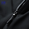 ROMON Jacket Men's Jacket Winter Trendy Business Casual Top Hooded Versatile Men's MK53 Black Velvet 2XL