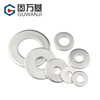 Guwan base iron galvanized metal gasket round flat gasket Washer flat gasket thickened screw gasket plus ultra-thin gasket M5*20*1 (100 pieces)