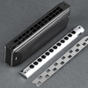 JDR JDR chromatic harmonica 12-hole C key GM-0648 imported gongs for beginners and professional players - matte black