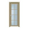 Meikejie bathroom bathroom toilet kitchen door titanium magnesium alloy door simple door tempered glass flat opening bedroom bathroom 0.8 standard door 197*67 champagne color