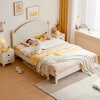 LINSY KIDS Lin's children's bed boys and girls single bed cream style double bed boys and girls 1.5*2 meters LS236A1-A