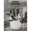 Love Orange Rotating Knife Rack Storage Rack Home Kitchen Multifunctional Chopstick Cage Chopstick Tube Knife Storage Rack Box Integrated Kitchen Knife Rack Gray White 360 Rotation Large Capacity