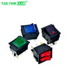KCD4 boat switch boat switch rocker power button 4 6-pin red light green light 31x25mm16A250V 4-pin 2-speed red light (2 pcs)