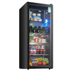 Xinfei (Frestec) ice bar refrigerated cabinet fresh cabinet European style constant temperature red wine cabinet hotel home living room refrigerator mini small single door office fresh display display sample tea beverage cabinet 232 liters black 23L independent freezer + with purple light + with lock