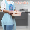 Fangcaodi disposable aprons 10 pieces thickened PE apron kitchen hot pot barbecue waterproof and oil-proof plastic blue bib