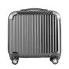Shamit suitcase 16-inch business flight attendant boarding suitcase can be carried on the plane small trolley case PC338TC dark gray