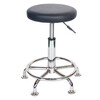 WST210 Employee Stool Small Round Stool Laboratory Lift Chair PU Chair Workstation Facilities Foot Nail Style - Black Needs to be installed by yourself and can be customized