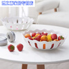Junmo Fruit Plate Hollow Dried Fruit Bowl Wedding Household Candy Plate Plastic Fruit Plate Modern Living Room Fruit Basket Purple Begonia