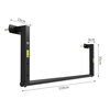 EASTSCOPE crossbeam side-mounted aisle lengthened pull-up single lever indoor wall fitness exercise single and parallel bars for home use K133-3 119cm straight bar/black steel