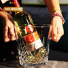 RAMASOON free shipping large crystal glass red wine champagne ice bucket bar KTV hotel ice bucket spit wine bucket transparent diamond style 2L/single height 17cm wide 16.5cm