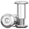 Tianzhuo Hardware 304 stainless steel locking screw nut chamfered hexagonal nut furniture connection plywood butt bolt M3-M8 M8*120 rod diameter 10 1 set