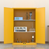 KINKOCCL industrial explosion-proof cabinet chemical safety cabinet storage cabinet fire-proof hazardous chemicals storage cabinet weak acid and weak alkali cabinet flammable and explosive dangerous goods cabinet 90 gallon yellow