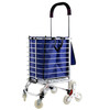Hasdick Folding Shopping Cart Aluminum Cart Luggage Portable Trailer 4 Wheels HKCX-522