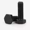 Bingneng black 10.9 grade high-strength fine-thread external hexagonal screw screw fine-thread fine buckle bolt filament screw M16-M20 M16*1.5*55 full thread 5 pieces