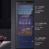 Haier has in stock zero-distance embedded high-end ice bar 251 liters built-in air-cooled frost-free three-temperature zone ice bar high-end office refrigerator wine cabinet red wine tea preservation cabinet black 251 liters three-temperature zone丨Knock on the door丨zero-embedded