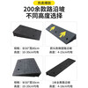 Baige step slope mat threshold curb curb slope triangle step mat car climbing uphill mat 100*15*6 all black rubber and plastic model CW523666