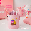 Grade 2 Class 2 high-looking iron retro pen holder student creative storage box high-end light luxury office stationery desktop ornaments makeup brush storage cream white