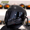 GSB motorcycle helmet, universal for men and women for all seasons, 3C electric vehicle, motorcycle commuter racing helmet, gsb361, flash black with transparent lens + SF Express XXL (58-59 head circumference recommended)