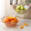 Genas light luxury high-end crystal glass fruit plate home living room fruit plate coffee table New Year's snack display dried fruit plate fruit bowl