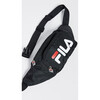 FILA men's and women's waist bags, couple chest bags, shoulder bags, casual sports fashion, cycling travel, simple shoulder bags, LOGO Black, one size