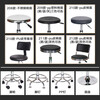 Wenstan WST208 workshop stool stainless steel assembly line work stool round lifting swivel chair hospital workstation disc type