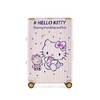 Ginza Hello Kitty co-branded high-looking aluminum frame box Chinese Valentine's Day gift universal wheel large capacity suitcase crystal powder-butterfly perfume 20 inches