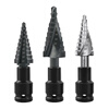 Xingong Pagoda Drill Bits Stainless Steel Metal Iron Plate Opening, Punching and Expanding Special High Hardness Step Drill Bits 4241 Straight Slot 4-20 Third Generation Upgraded Model