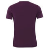Mr. Admiration Solid Color Modal Round Neck Short Sleeve Top Men's T-Shirt NS12F61 Purple Red L